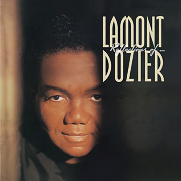 Close-up of a black man with short hair, brown eyes, and a neutral expression, on the cover of a book titled 'Remembering... Lamont Dozier'.